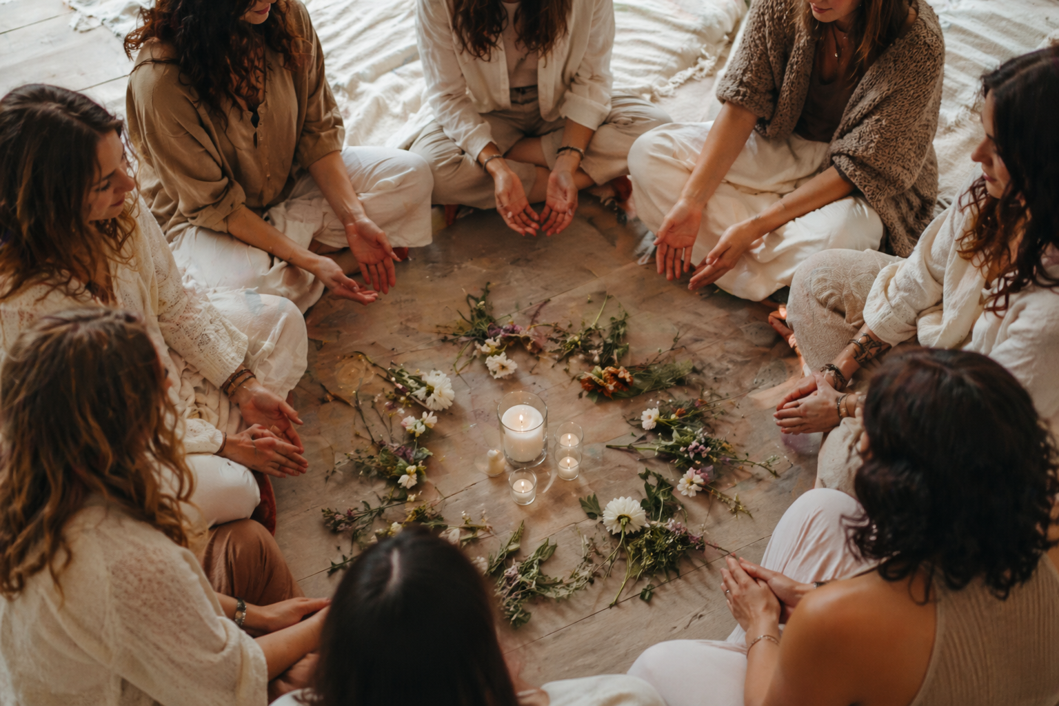 Women in a circle